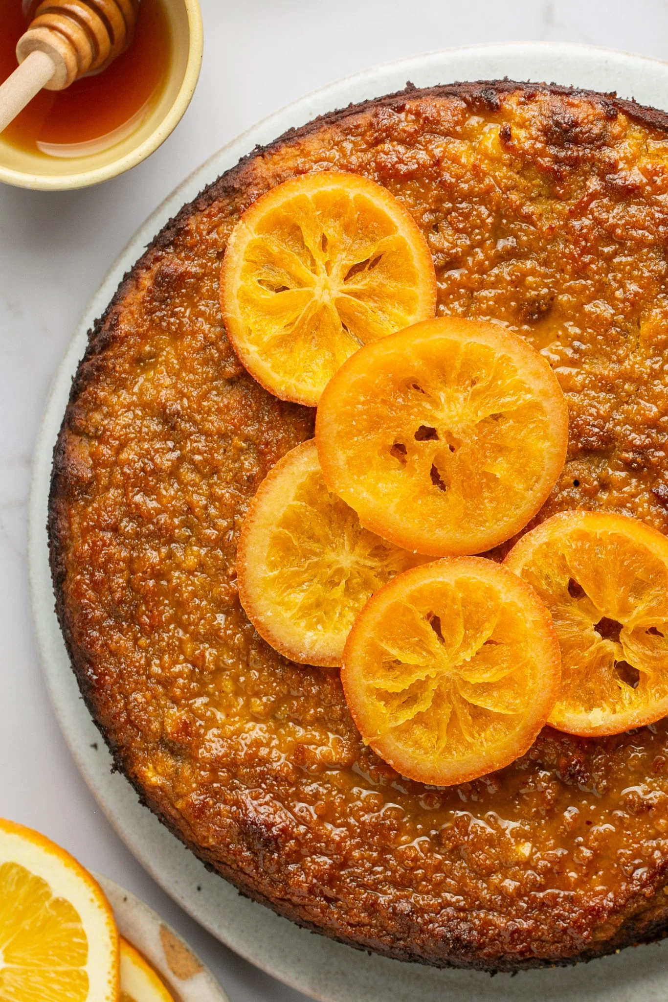 Orange almond and pistachio cake